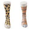 Simulation 3D Print Animal Paw Socks Polyester Funny Animal Paws Socks Gift Middle Tube Sock