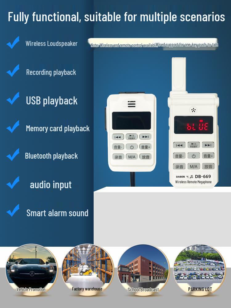 Smart Remote Control Car Roof Speaker with Ceiling Mount for Advertising and High-Pitch Sound Amplification