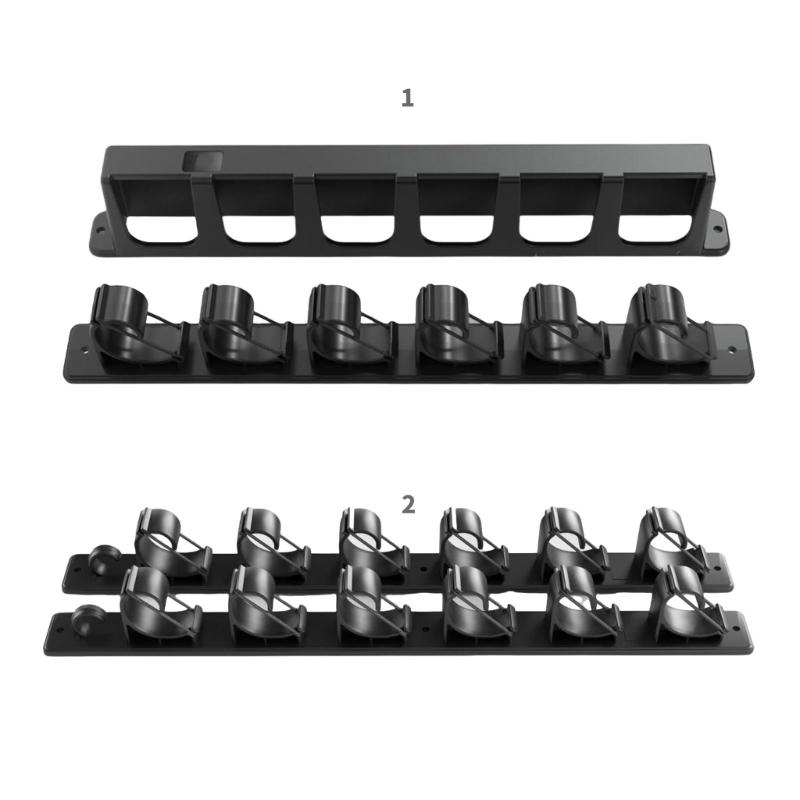 Vertical/Horizontal Fishing Rod Rack Holder Hanger Holds 6 Fishing Rods Wall Mounted Storage Organizers Display Stand