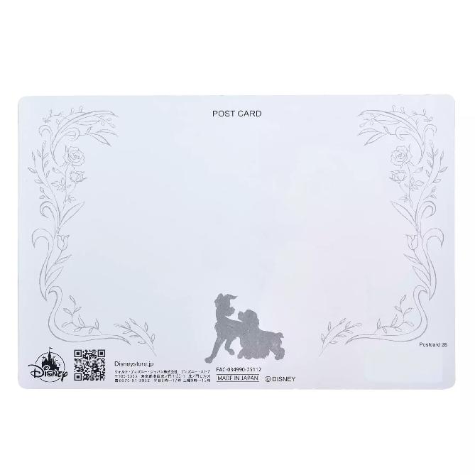 Disney Lady & Darling Postcard Encounter Lenticular Japan NEW Disney Store