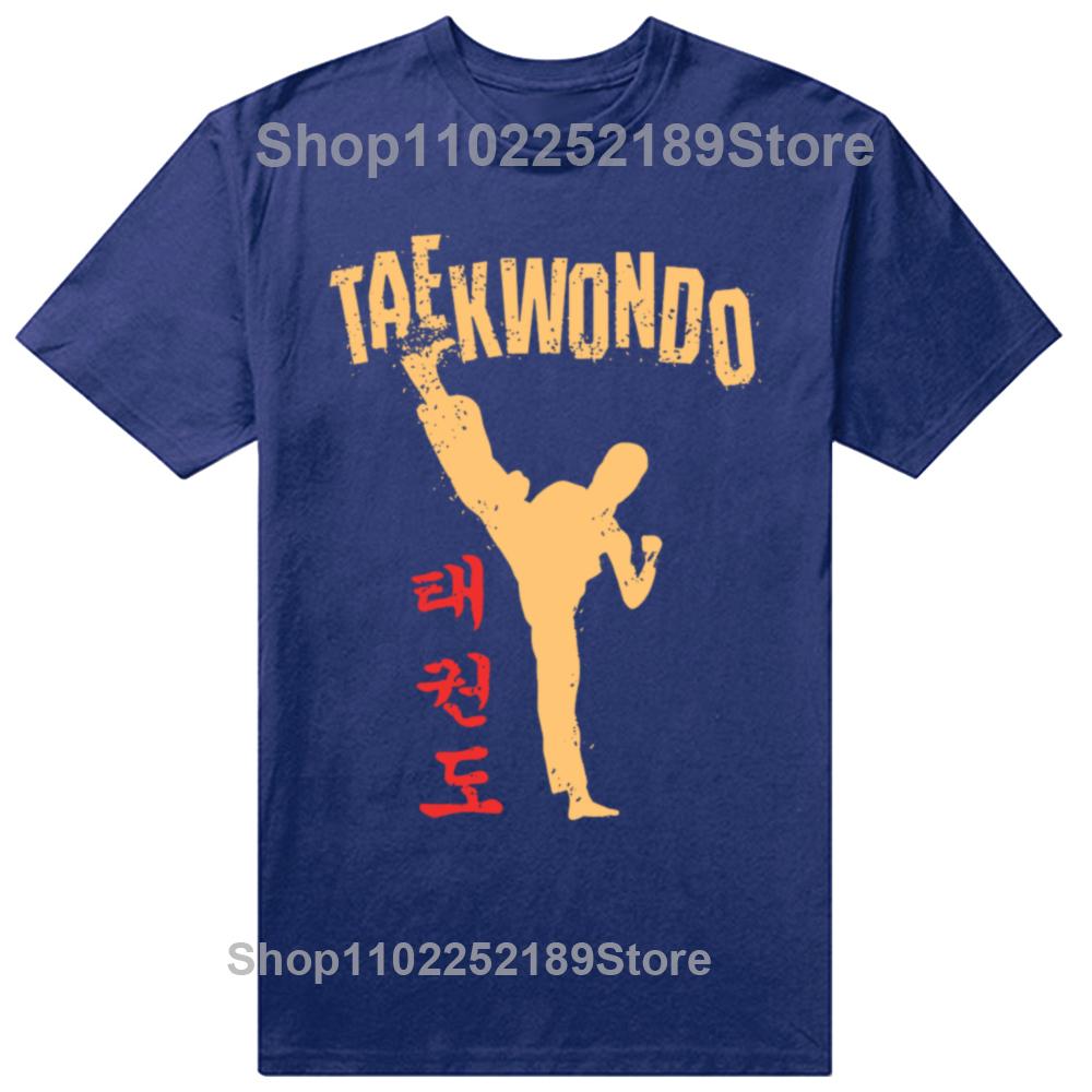 Taekwondo Tae Kwon-Do Koreanische Kampfkünste Kickboxen T-Shirt Ästhetische Kleidung Vintage Kleidung Streetwear Herren T-Shirts Sport