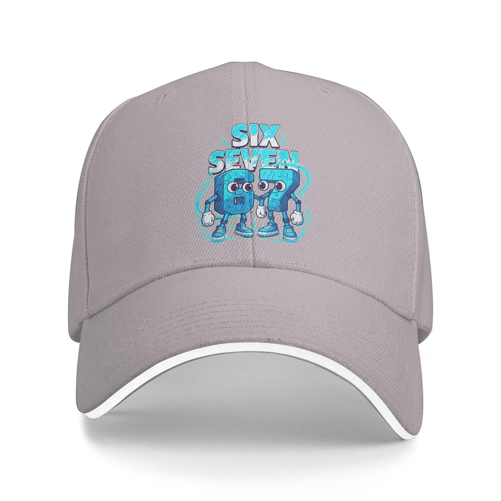 67 Šest Sedm 6-7 Vtipný Brainrot Meme Gen Alfa Baseballová Čepice Streetwear Trucker Čepice Letní Unisex-Dospívající Kpop Rock Snapback Čepice