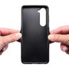 For Samsung Galaxy S23+ Slim Case Calf Texture PU+PC+TPU Phone Cover