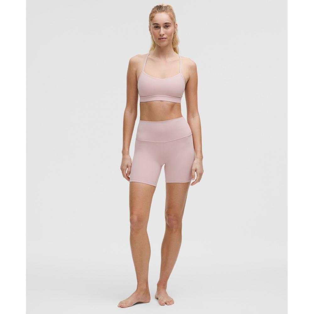 Lululemon Flow Y BrA Nulu  Light Support  A C Cups Pink hAze