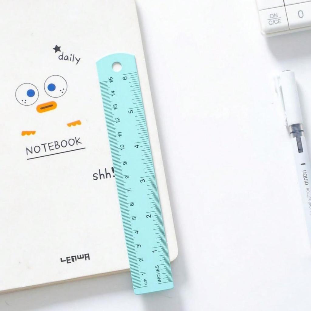 1PC 15cm Macaron Aluminum Alloy Ruler Metal Straight Measuring Drawing Tool for School Office