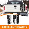 Fit Most Truck Tailgate Decal Sticker Made In USA Distressed American Flag Black