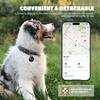 Dog Tracker GPS Collar No Monthly Fee, Real-Time Mini Pet Tracker for Small Medium Large Dogs, Reflective Waterproof Dog Tracking Collar with Bell,