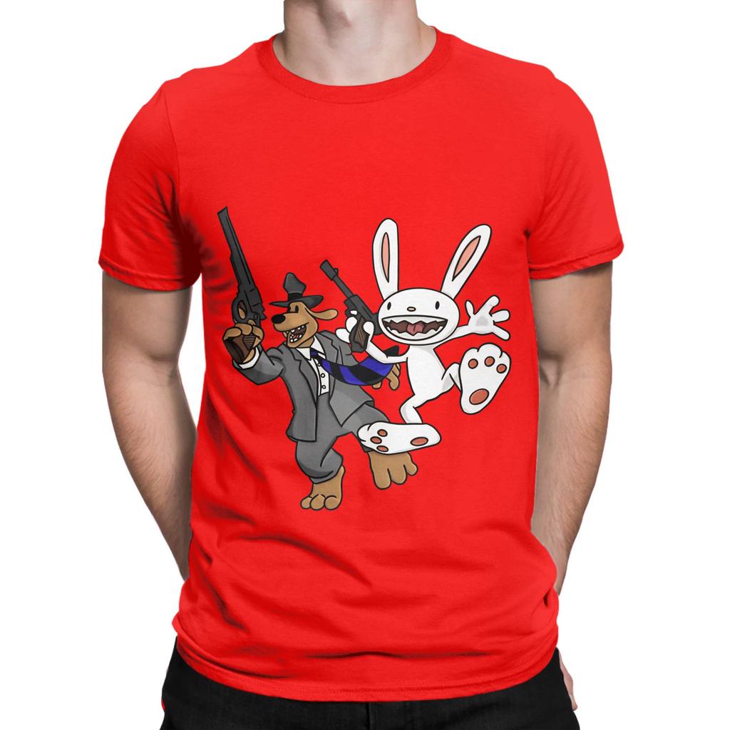 Sam And Max Hit the Road Grafik Lustig 100% Baumwolle T-Shirt Sam And Max Hit the Road Oberteile T-Shirts Für Unisex