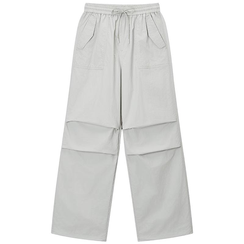 Hotwind Women s High-Waisted Straight-Leg Cargo Parachute Pants M