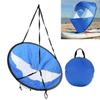42" Foldable Kayak Wind Sail with Transparent Window + Storage Bag for Boating Activities