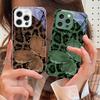 Leopard Purple Butterfly For IPhone 16 Pro Max 15 Pro 14 13 12 Mini 11 XS M ax XR 7 8 Plu SE 2022 Tempered Glass Phone Case