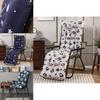 Plush Leaves Starry High Back Chair Cushion With Elegant Design For Cozy Patio Lounging