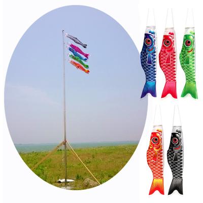 Japonský kapr Windsock Streamer Rybí vlajka Kite Kreslené Ryby Barevné Windsock Kapr Windsock Flag Koinobori dárek