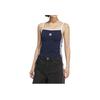 Adidas Originals Drawstring Padded Tank Classic Slim Fit Striped Comfortable Sports Vest Women Tops KE3887