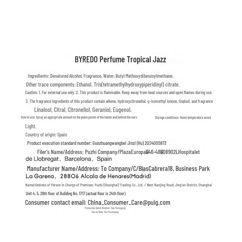 BYREDO Tropical Jazz Perfume