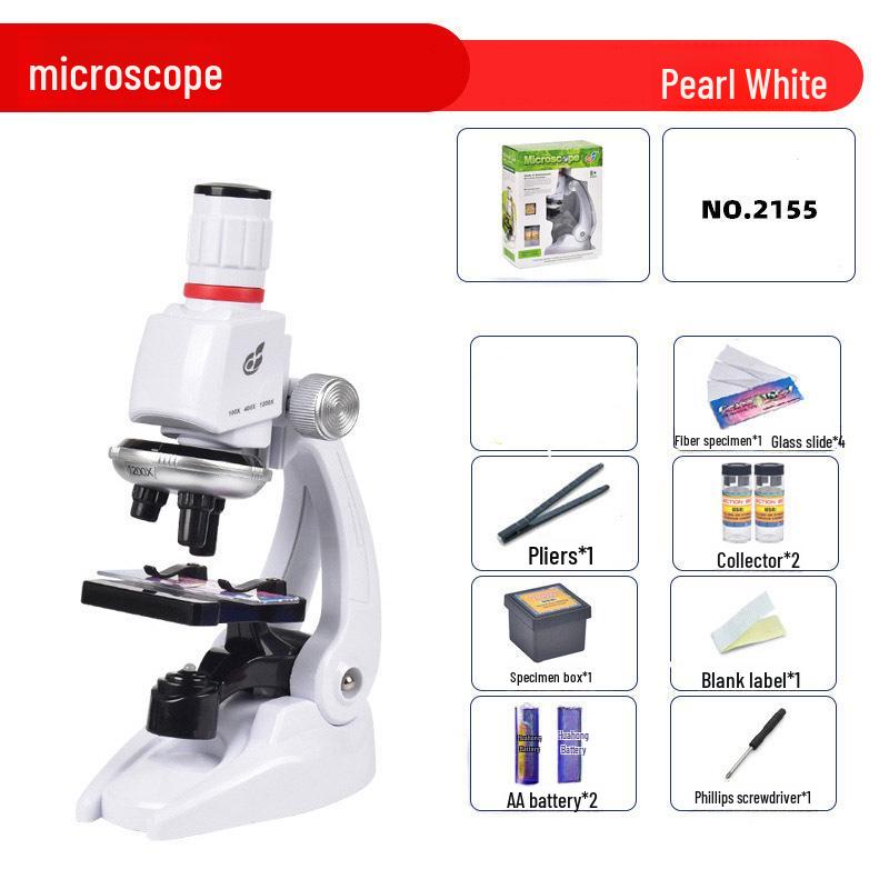 Microscop Biologic HD de Mare Putere pentru Studenți - Jucărie Științifică Educațională cu Suport pentru Telefon