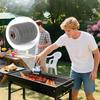 Electric Grill Brush Roller 350RPM Portable Spinning Roller Stainless Steel Drum Wireless BBQ Cleaner Accessory for Grills
