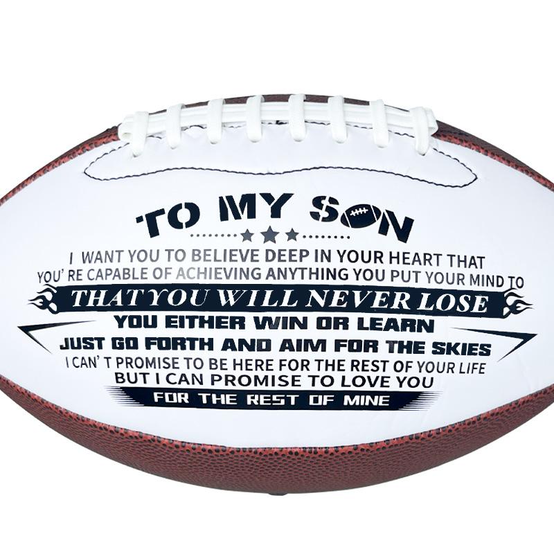 1 balón de fútbol americano estándar para entrenamiento al aire libre y juego recreativo con tamaño oficial estándar, talla 9 Rugby