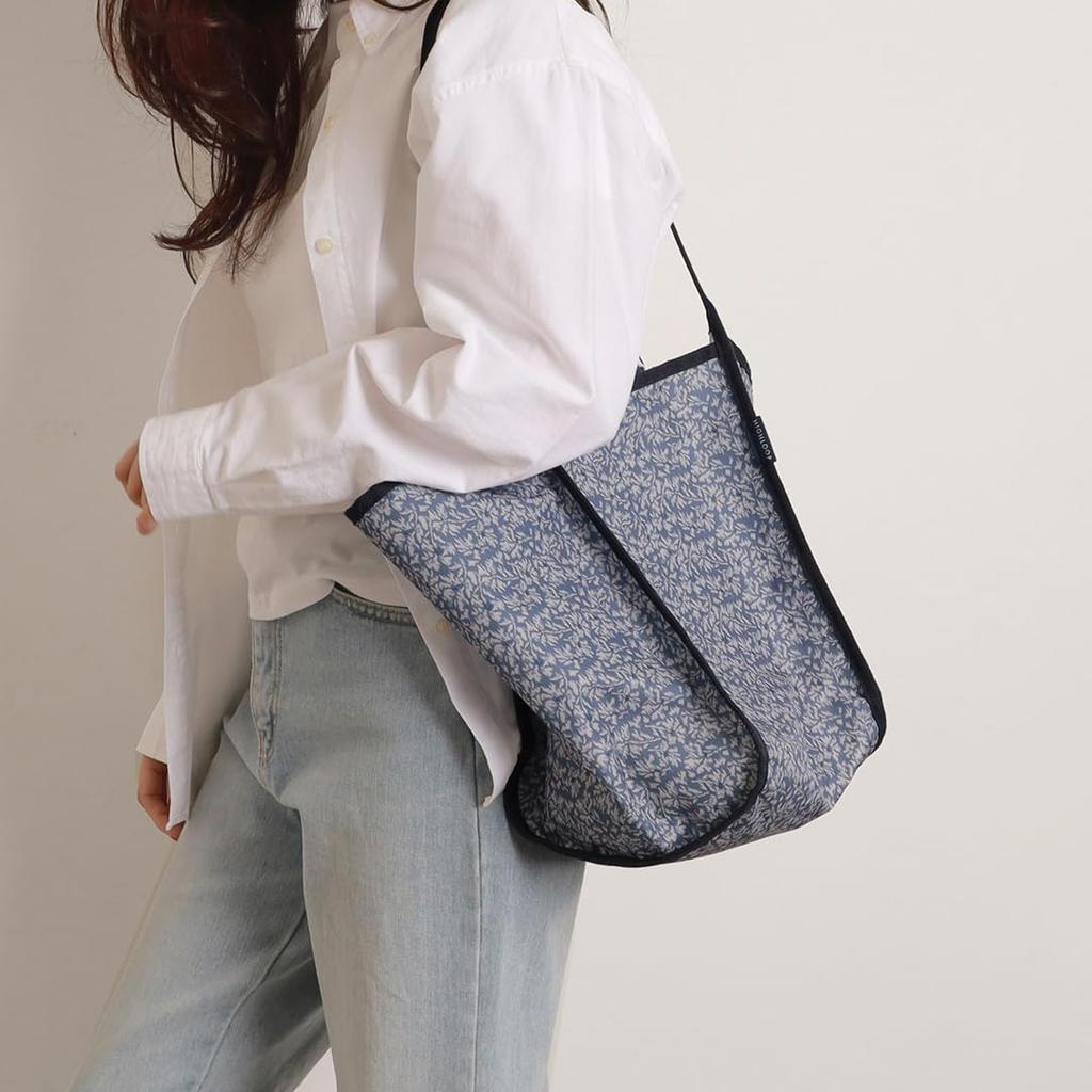High Roof Shopper Bag Fabric Shopper Bag Pattern Bag Large Capacity Shopper Bag Travel Bag Lightweight Shoulder Bag Waterproof Inner Pocket Plenty of