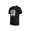 Sportlich Lässig Buchstabenaufdruck Kurzarm T-Shirt Herren Tops Schwarz DD6921-010