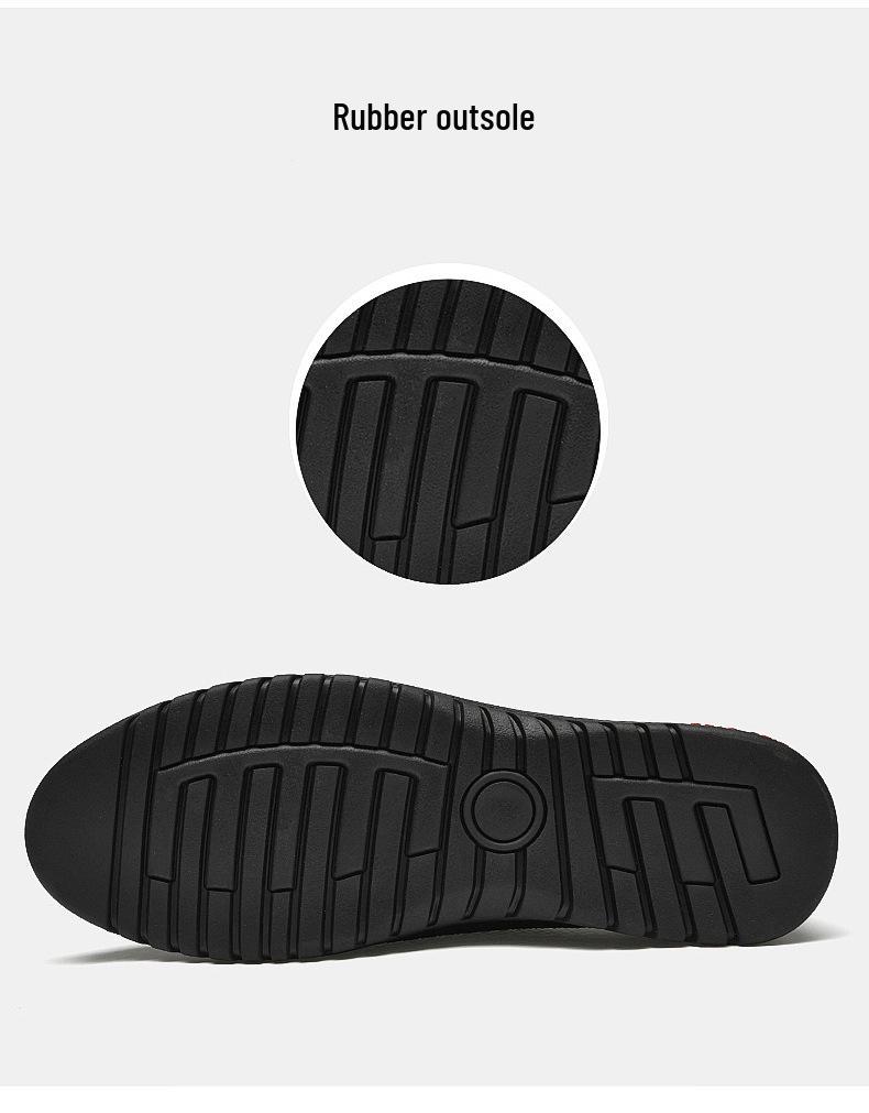 Men's Breathable Mesh & Cowhide Slip-On Loafers