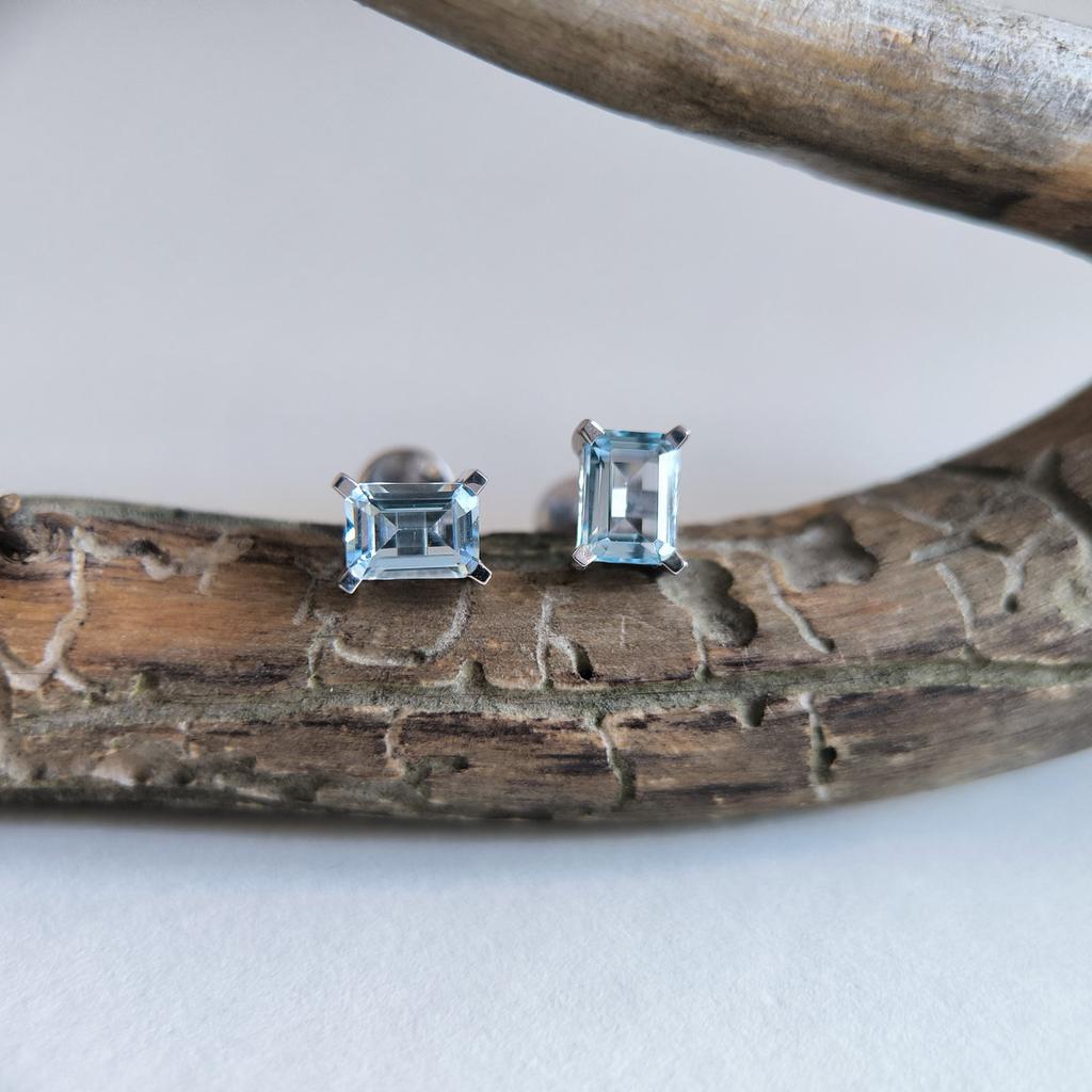 Серебряные серьги с натуральным топазом 2.438ct (2206897)