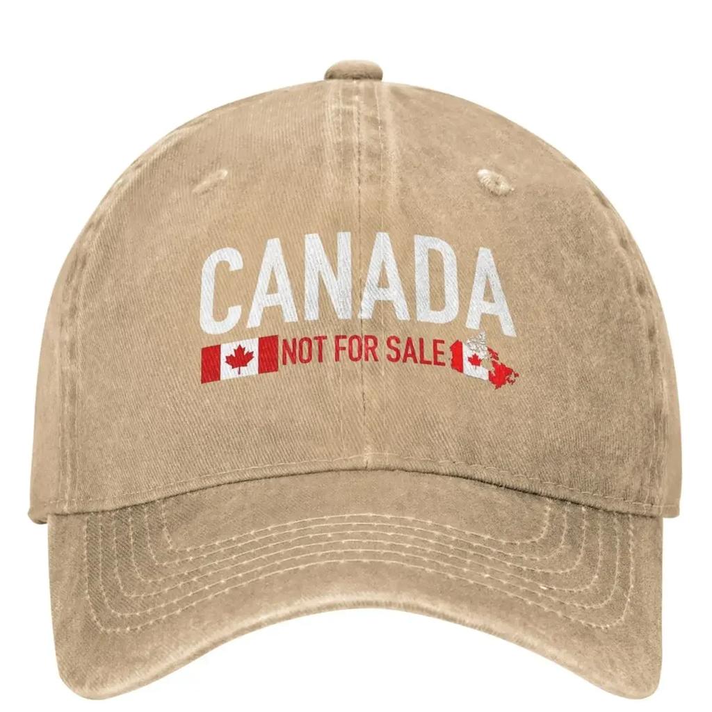 Canada Is Not For Sale Baseball Cap Vintage Unisex Women Trucker Dad Hat SunProof Outdoor Gym Baseball Caps Birthday Present