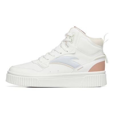 Thick Sole High-Top Sneakers Women Sneakers White Gray 922248015-2