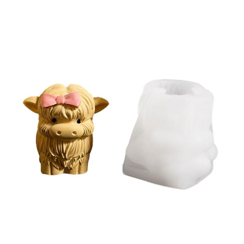 Creative Yak Shaped Silicone Mould For Handmade Candle And Artistic Resin Projects