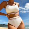 Fashion Women Split Sleeveless Bikini Europe Beautiful Women Swimsuit with Chest Pad Swimwear