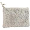 Vivienne Pouch 22 X 30 Botany Lace Series Lace Embroidery Small Item Case WK5221A2 (Vivienne) [Flat Cm, Ivory]