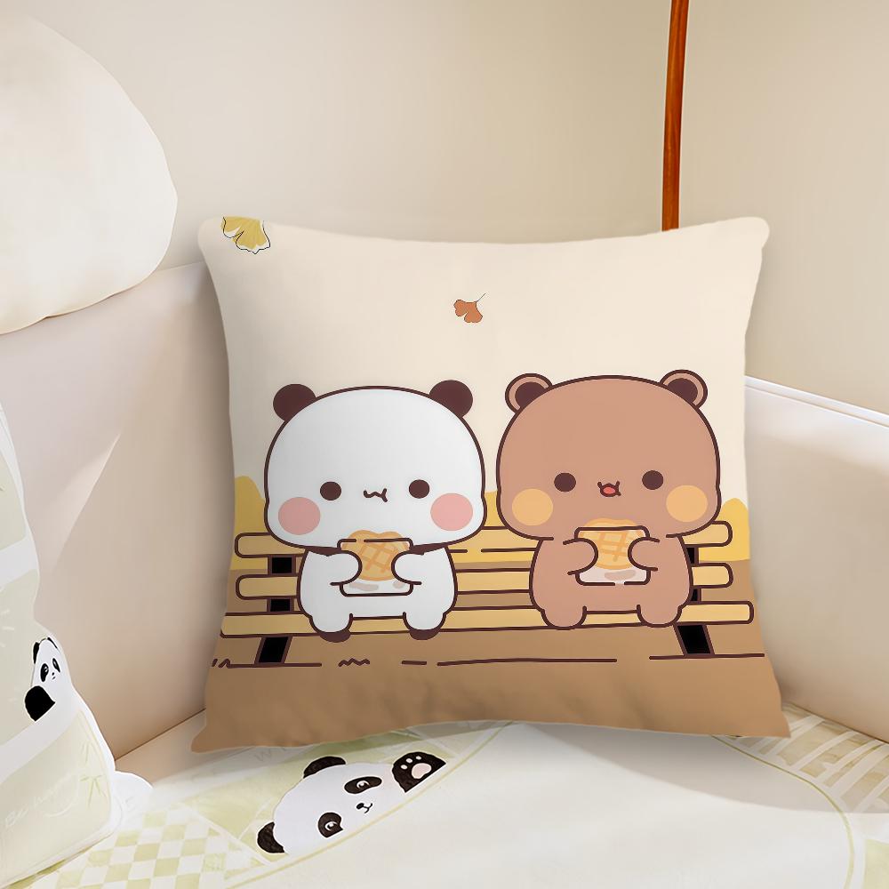 Cartoon Bubu and dudu  cushion cover Pillow Case Plush Fabric Soft Double Sided Print Sofa Cushion Cover Throw Pillow Covers