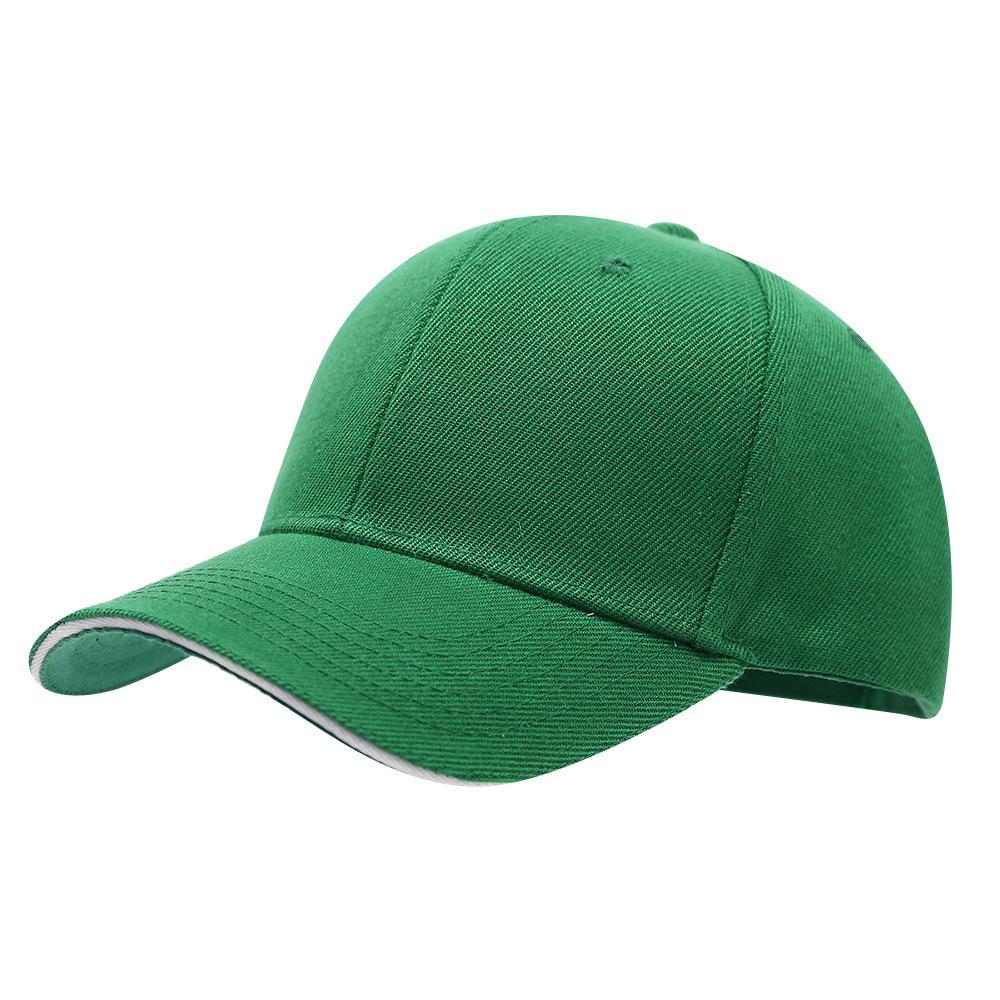 Custom Logo Solid Color Six-Panel Brushed Cotton Baseball Cap