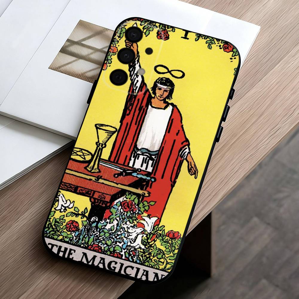 T-Tarot C-cards  Phone Case For Samsung Galaxy A73,A72,A71,A70,A53,A52,A51,Soft Silicone Black Cover