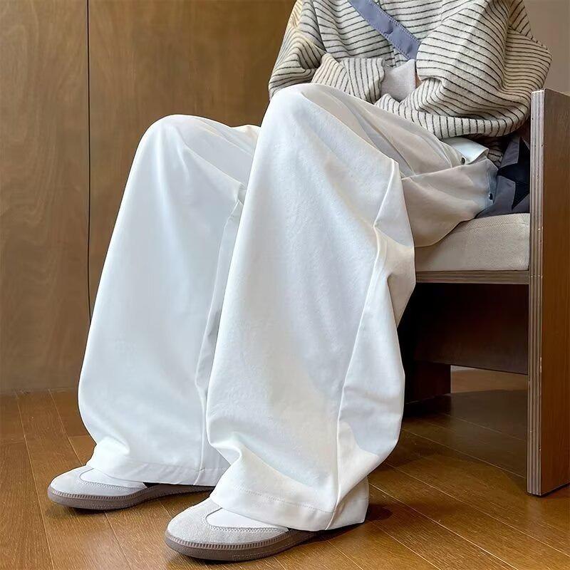 Lazy temperament simple new Harajuku fashion casual pants popular trends ins versatile literature and art