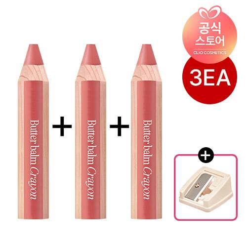 Clio Butter Bam Crayon Special Set (Sharpener Included) X3_686277