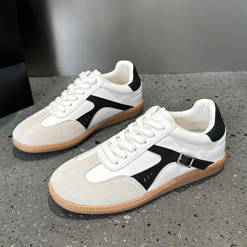 Fujin 2.5cm Genuine Leather Women Flats Loafer High Brand Platform Fashion Autumn Vulcanize Summer Spring Chunky Sneakers Shoes 35 белый