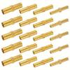 20Pcs Brass Hose Connector, Universal Barb Adapter for Air/Water/Fuel/YouTube Cable - Leak Proof, European and American Thread S