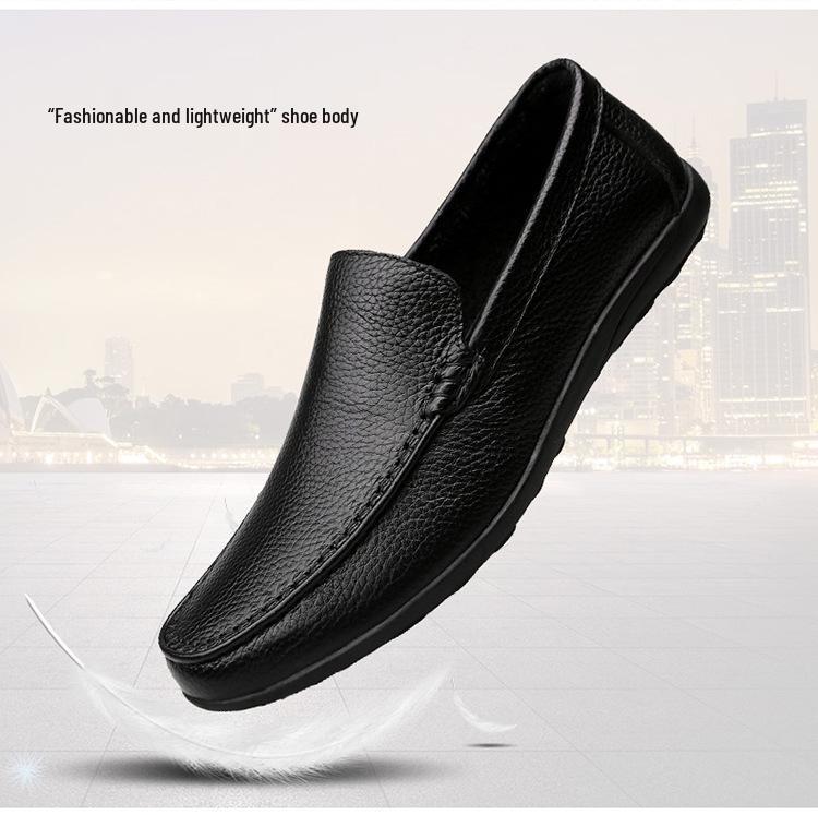 Men's Large Size Leather Loafers - Formal & Casual Versatile Moccasins