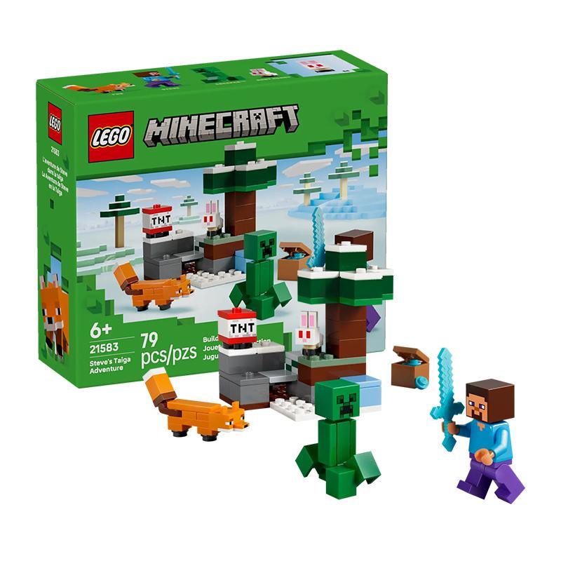 LEGO 21583 Steve's Taiga Adventure Block Toys
