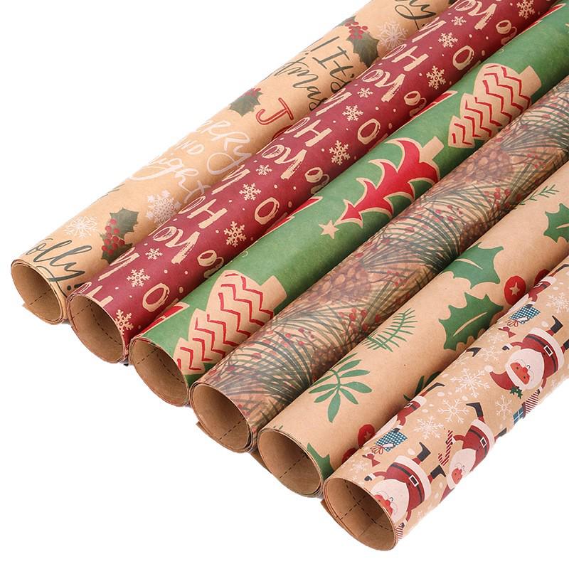 Exclusive Retro Snowflake & Star Polka Dot Christmas Gift Wrapping Paper