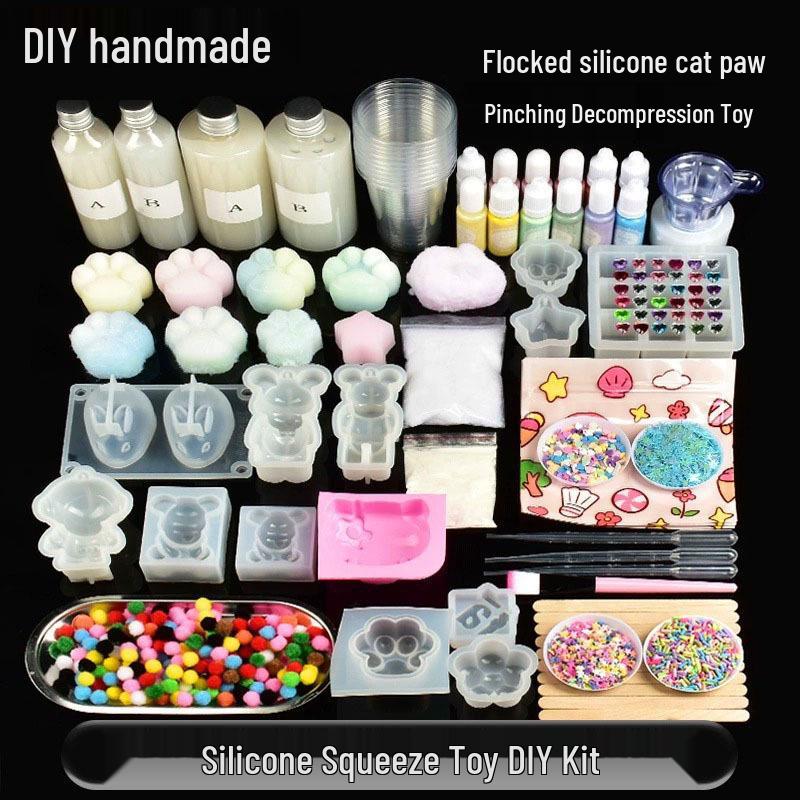 

Epoxy Silicone Stress Relief Kit: Soft, Pinchable Mochi & Anti-Stick Powder