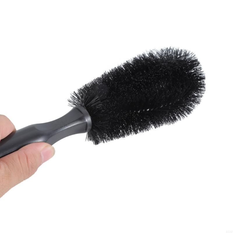2025 New PremiumsMicrofiber Wheel Tire Cleaning Brush Non-slip Easy-Clean Handle for Car