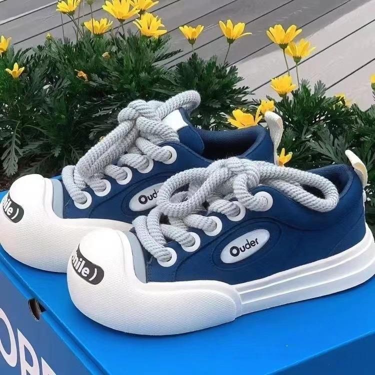 2025 Women's Vulcanized Shoes New Luxury Designer Lace Up Platform Sports Shoes Outdoor Comfortable Casual Shoes Women's Shoes