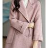 Wool Coat Elegance Coats Jackets Women Autumn Winter Jacket Women Long Sleeve Office Lady Trench Coat