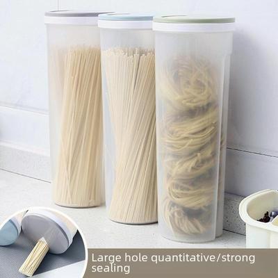 Transparent Kitchen Noodle & Grain Storage Jar - Fresh-Keeping, Sealed Food Container