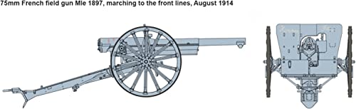 IBG 1/35 French 75mm Schneider M.1897 Field Gun, World War I Type, Plastic Model Kit PB35067