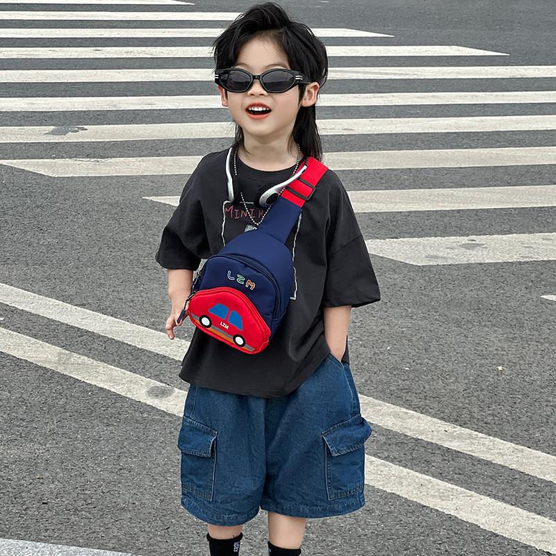 Pattern Childrens Car Canvas Backpack Fun Style School Weekend Bags Outings