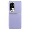 Applicable To OPPOReno11Pro Electroplated Plain Leather Metal Ring Mobile Phone Case FindX1Pro All-inclusive Lens Case