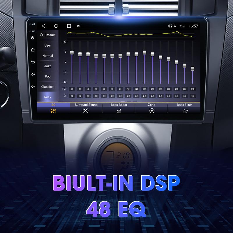 2 Din Android 12 Car Radio For Yaris 2005 - 2012 Multimedia Video Player Navigation GPS 4G Carplay Stereo QLED DVD RDS Head Unit
